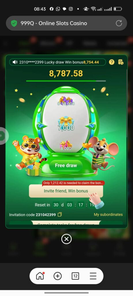 999Q Lucky Wheel